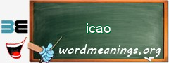 WordMeaning blackboard for icao